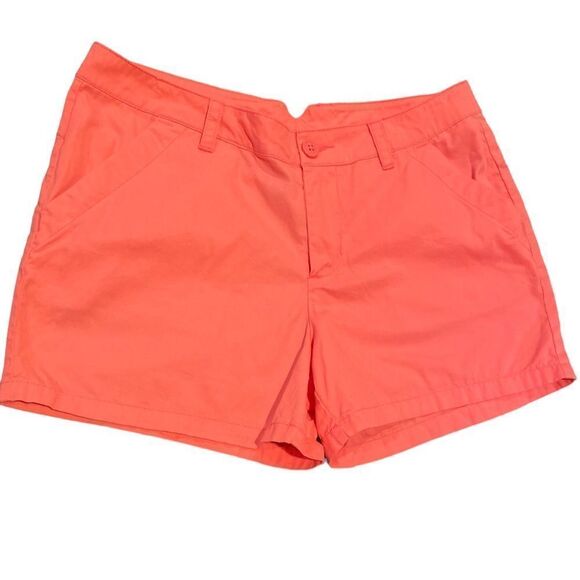 Columbia Pink Woman’s Shorts Size 10 Flat Front - Picture 1 of 8